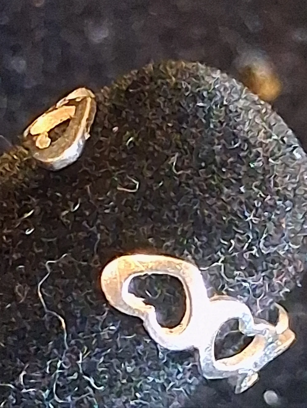 Sterling Silver Heart Link Child's Ring Size 2 Adjustable